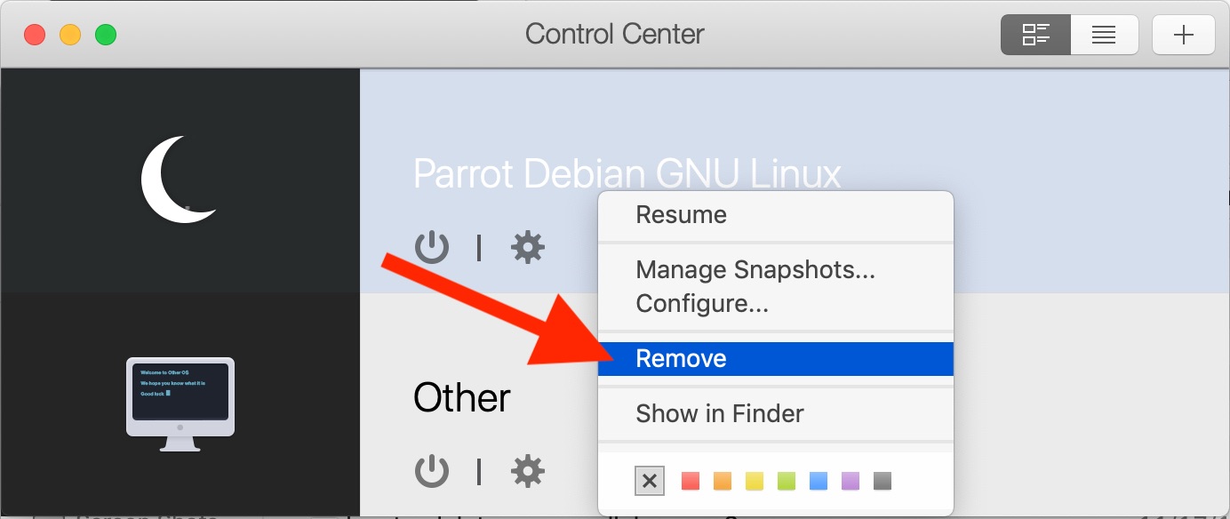 parallels for mac drag to mac vm